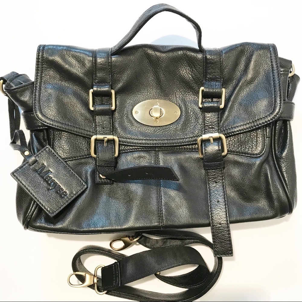 Maryse Genuine Leather Bag Soft Leather Shoulder Tote Crossbody Purse